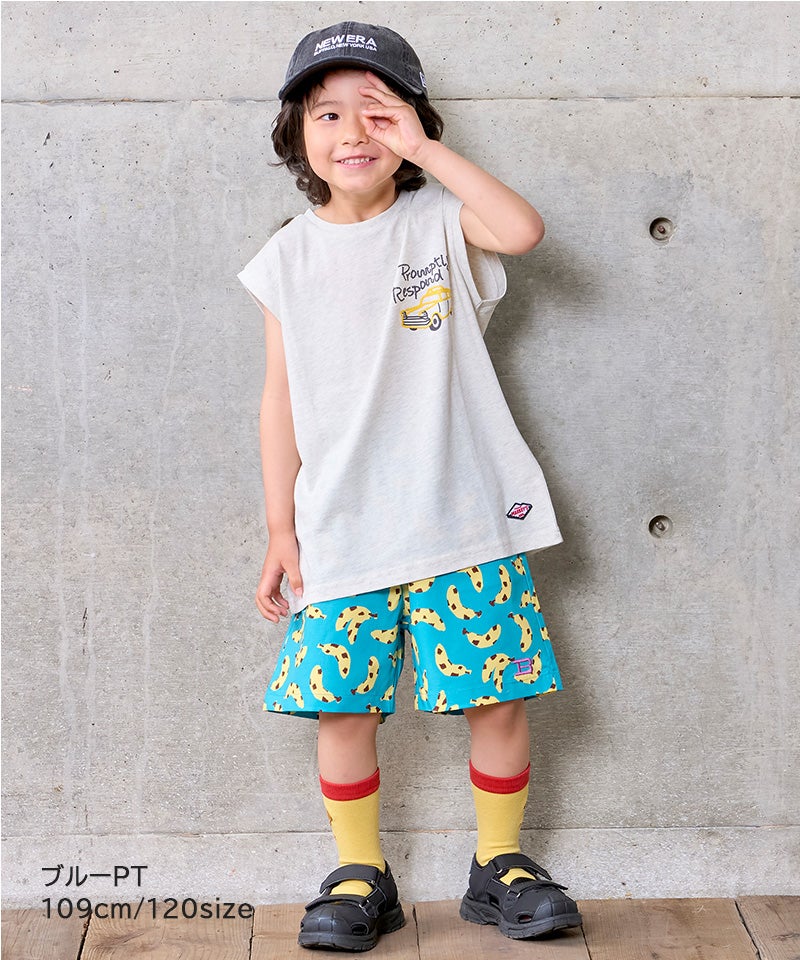 水陸両用】【速乾】総柄メッシュショートパンツ ｜ ボトムス ｜ 子供服