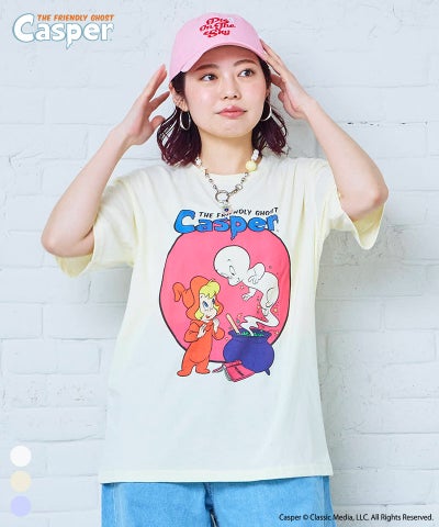 別注】【親子お揃い】Casper プリント半袖Tシャツ / 大人サイズ 