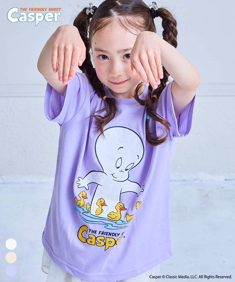 別注】【親子お揃い】Casper プリント半袖Tシャツ ｜ トップス ｜ 子供