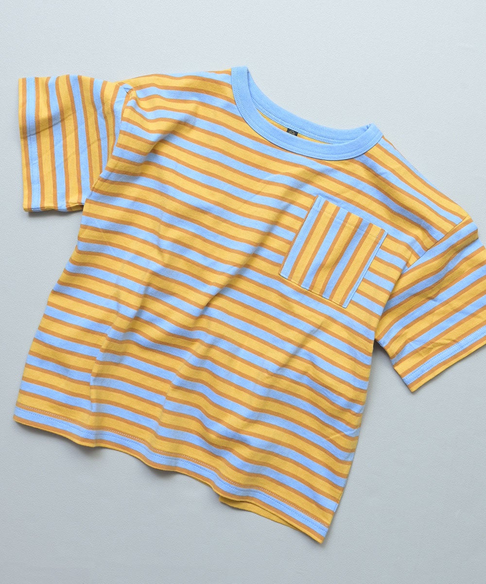 親子お揃い】先染めBDポケット半袖Tシャツ / 大人サイズ ｜ トップス