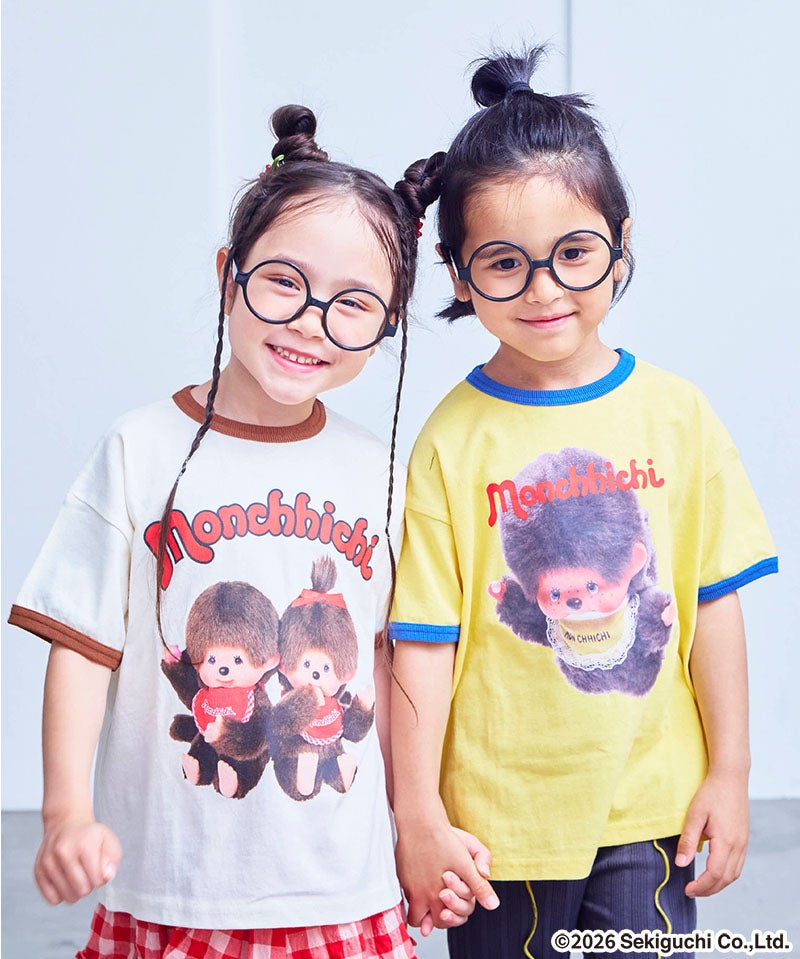 別注】【親子お揃い】モンチッチ プリント半袖Tシャツ ｜ トップス
