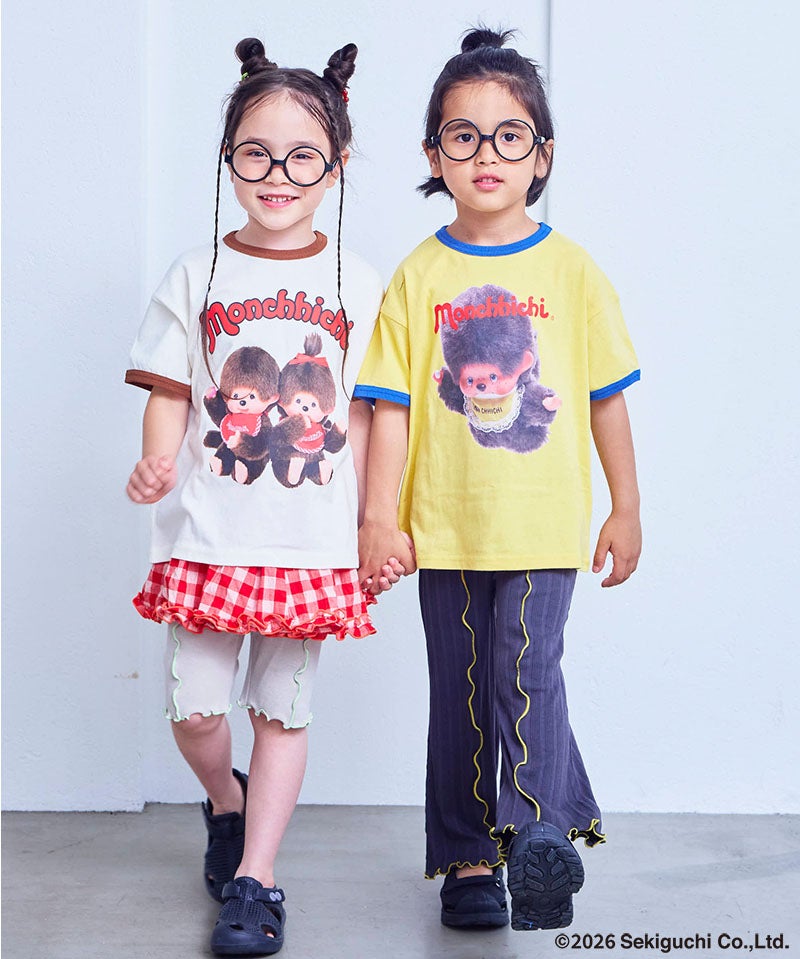 別注】【親子お揃い】モンチッチ プリント半袖Tシャツ ｜ トップス
