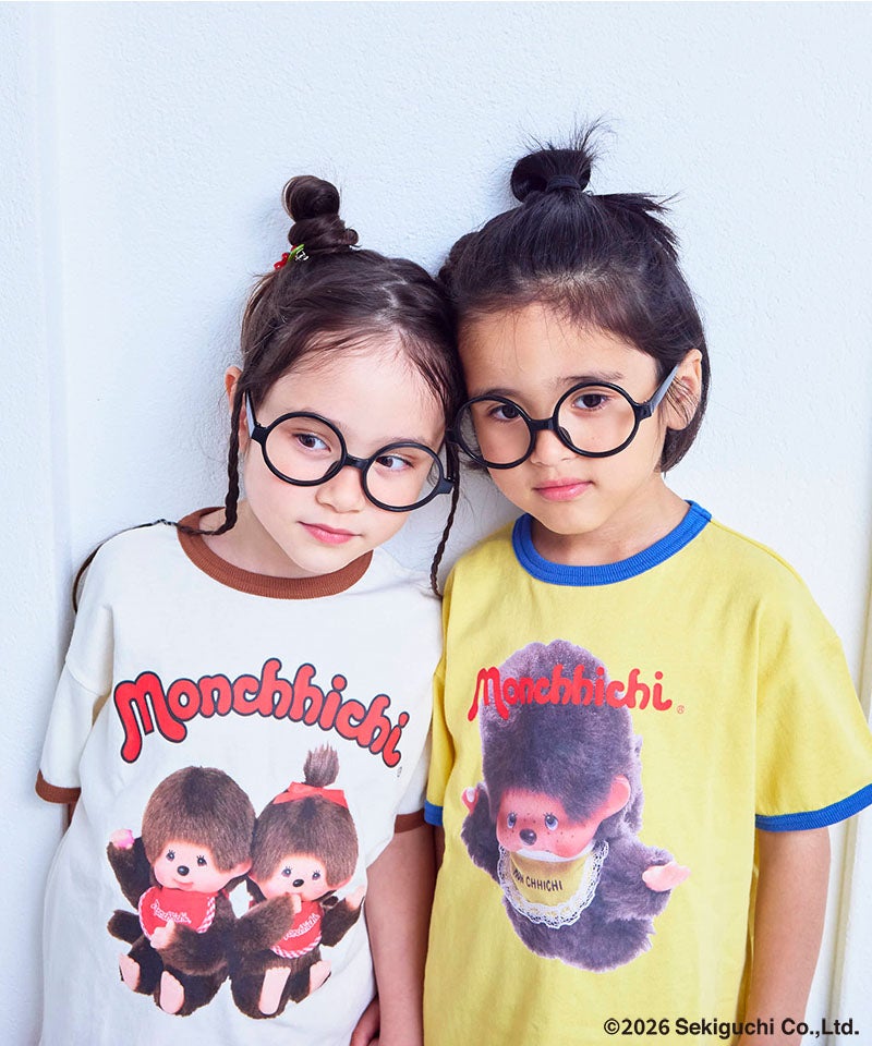 別注】【親子お揃い】モンチッチ プリント半袖Tシャツ ｜ トップス
