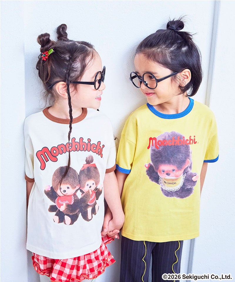 別注】【親子お揃い】モンチッチ プリント半袖Tシャツ ｜ トップス