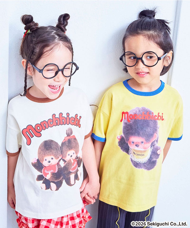 別注】【親子お揃い】モンチッチ プリント半袖Tシャツ ｜ トップス
