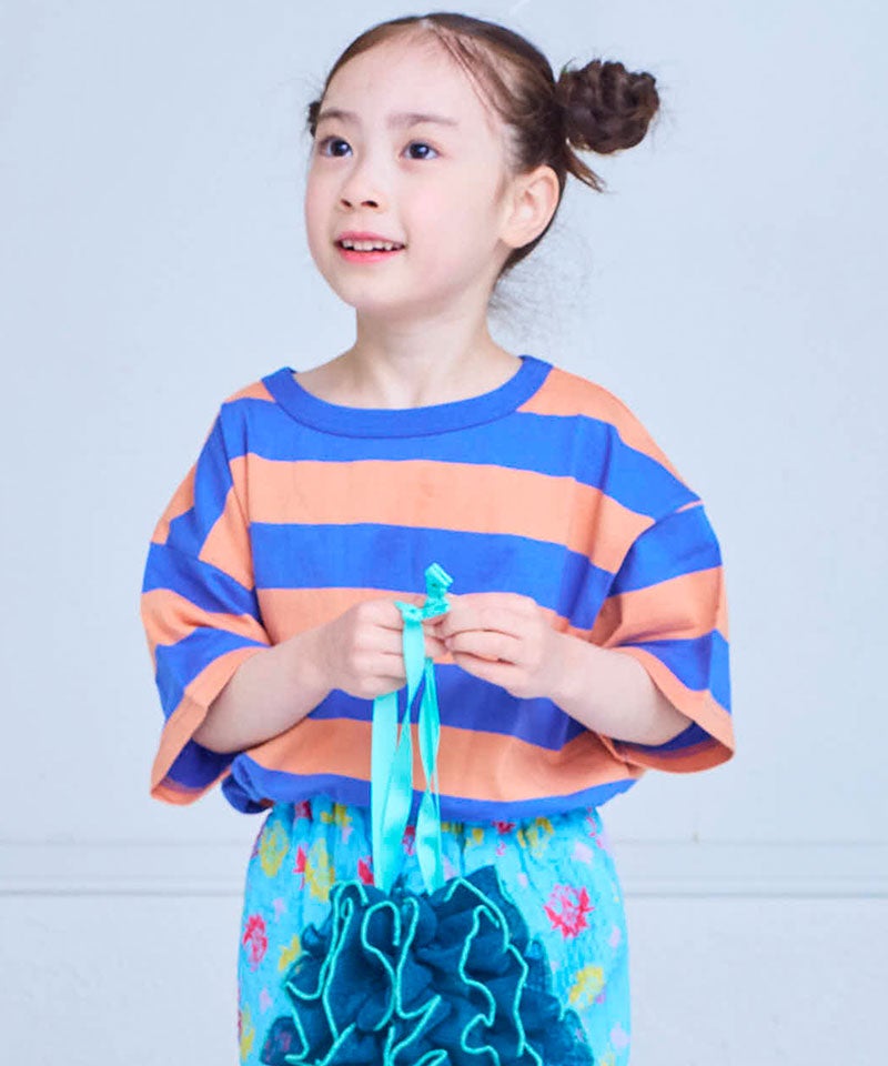 親子お揃い】ワイドボーダー半袖Tシャツ ｜ トップス ｜ 子供服の