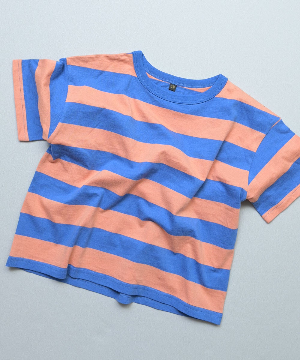 親子お揃い】ワイドボーダー半袖Tシャツ/大人サイズ ｜ トップス