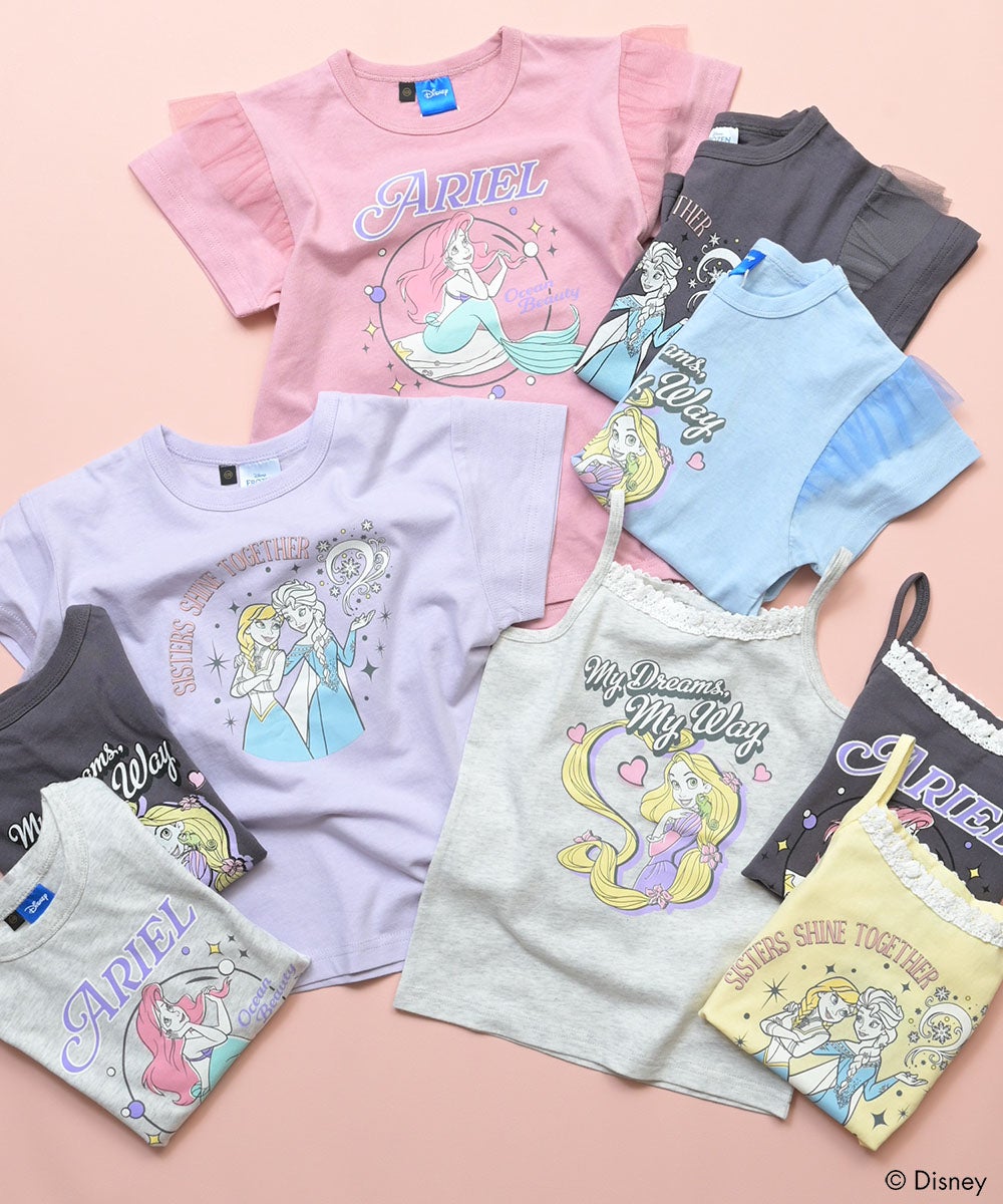 別注】ディズニープリンセス プリント半袖Tシャツ ｜ トップス ｜ 子供