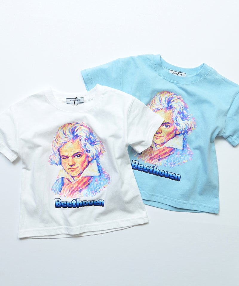 EAST BLUE】ピクセルアート風 レジェンドWIDE Tシャツ B ｜ トップス