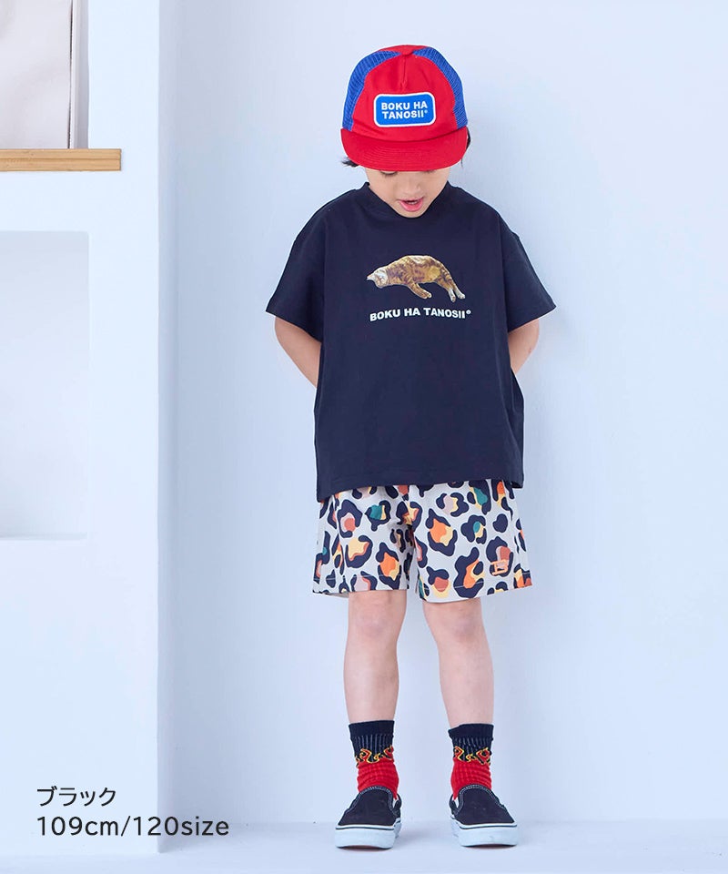別注】 BOKUHATANOSIIお昼寝ネコ半袖Tシャツ ｜ トップス ｜ 子供服の