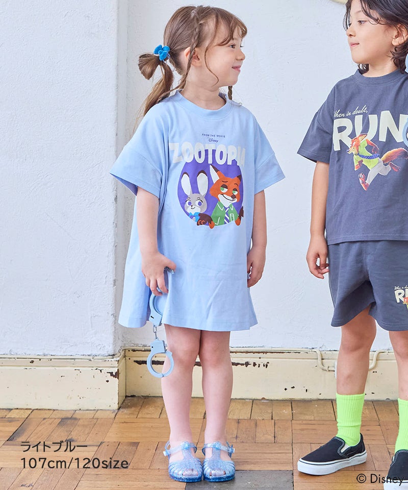 別注】ズートピア プリント半袖ワンピース ｜ ワンピース ｜ 子供服の