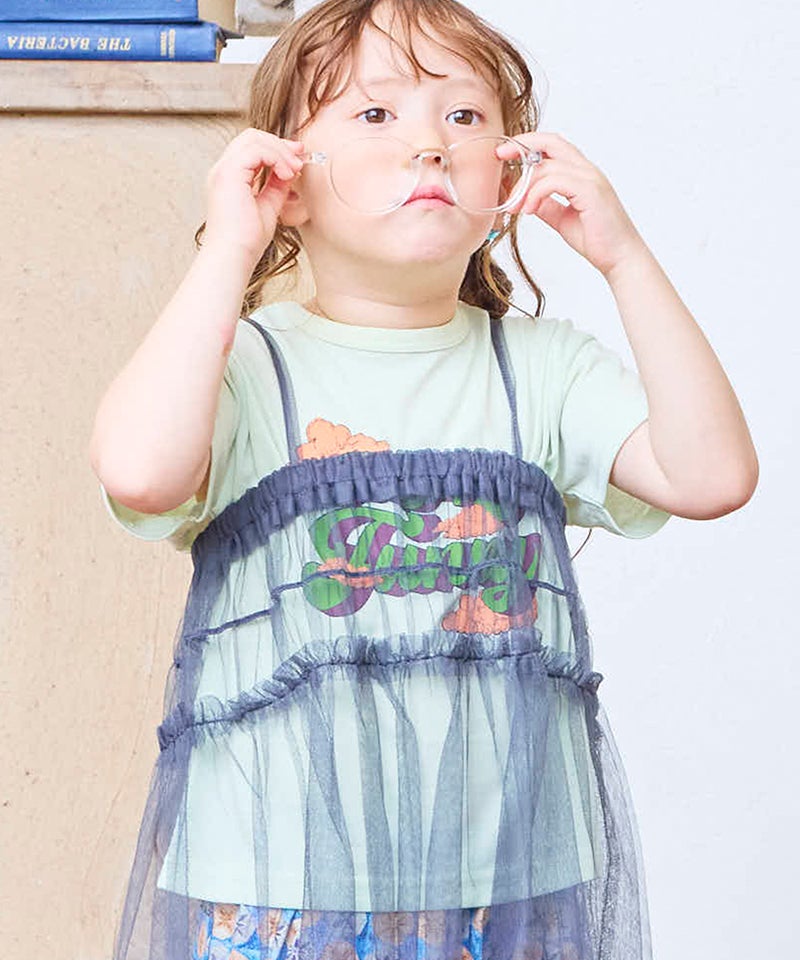 ONLY CHILD♡おそろいワンピース 親子お揃い】チュールフリルワンピース ｜ ワンピース ｜ 子供服の