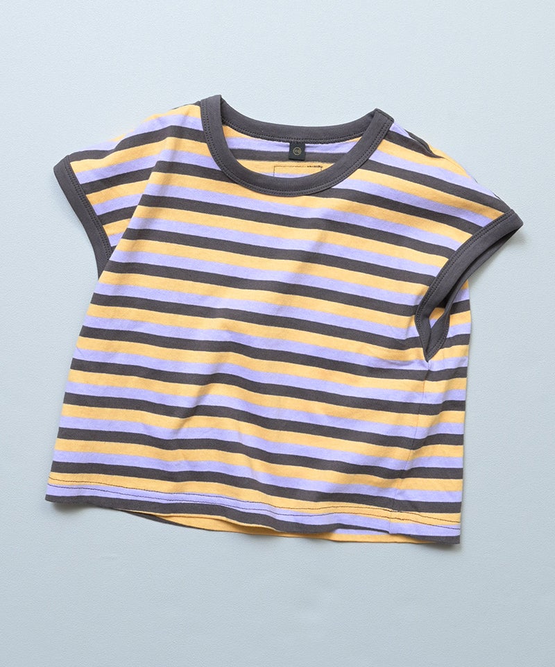 親子お揃い】先染めボーダーリンガーTシャツ ｜ トップス ｜ 子供服の