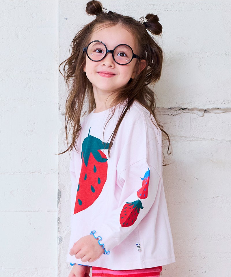 最終価格希少Y-3 マーブル模様 長袖カットソー 親子お揃い】袖リブビッグ長袖Tシャツ ｜ トップス ｜ 子供服の