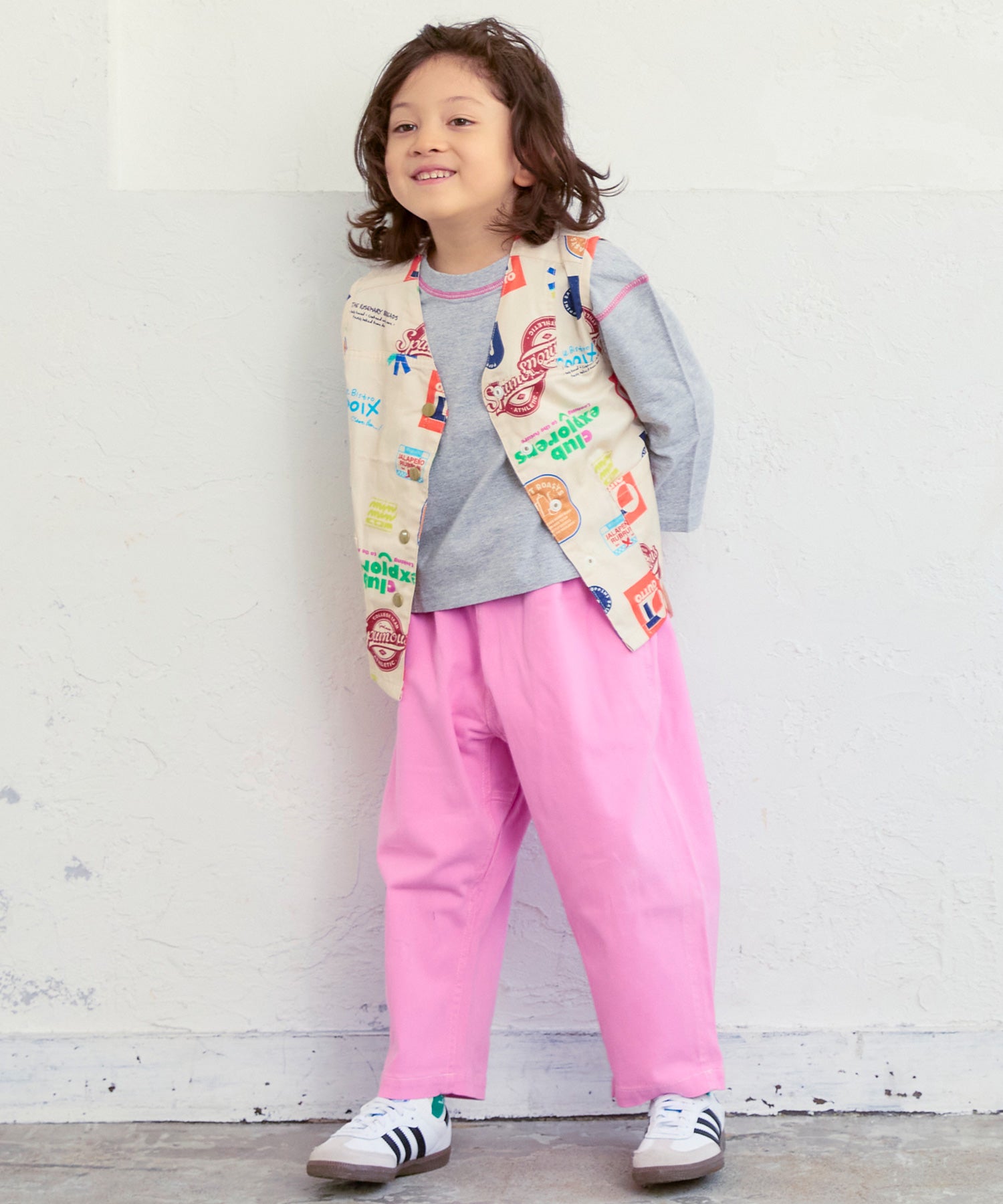 ツイルパッチワークベスト ｜ トップス ｜ 子供服のセレクトショップ