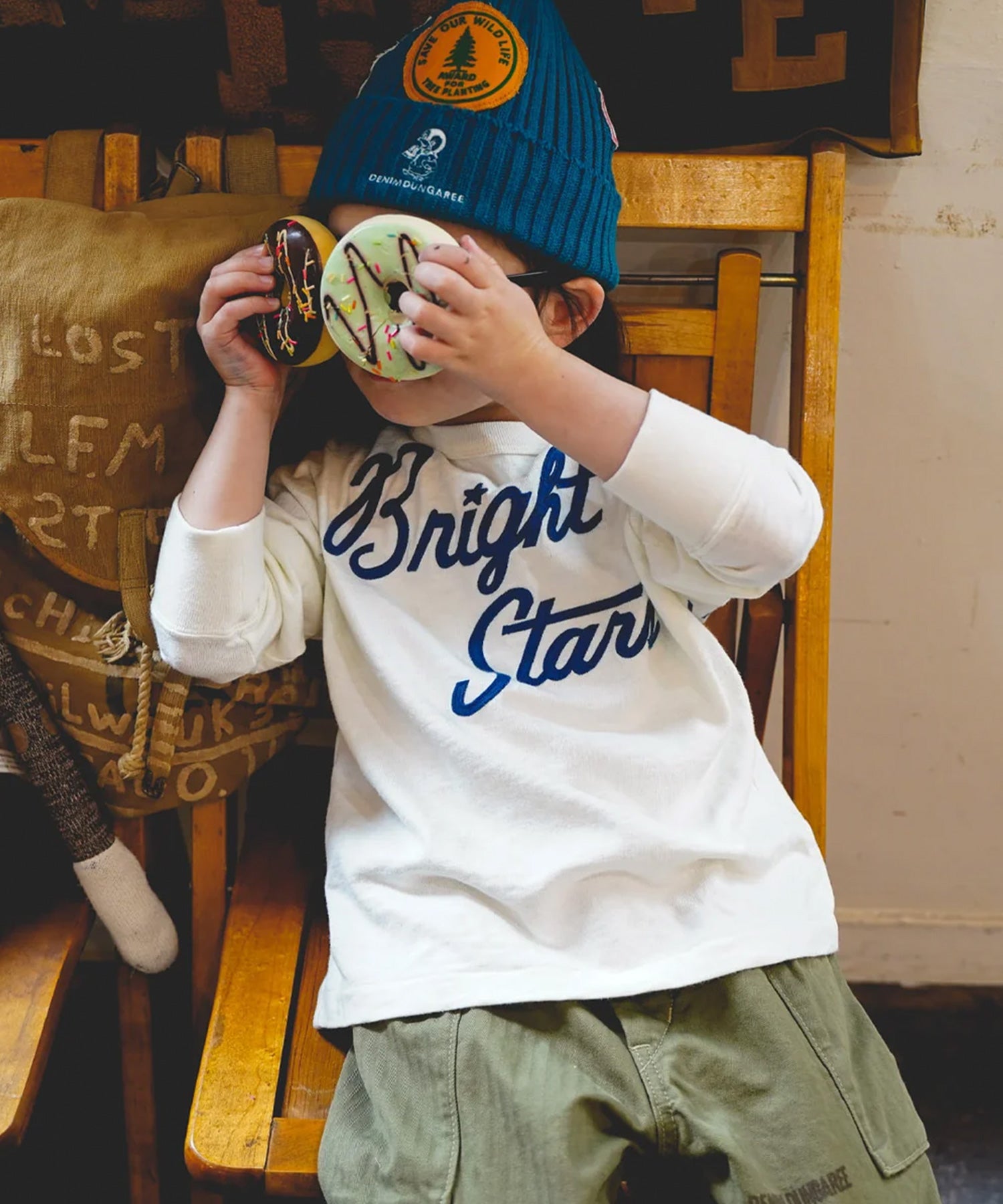 DENIM DUNGAREE】テンジク ALL RIGHT L/STEE ｜ トップス ｜ 子供服の