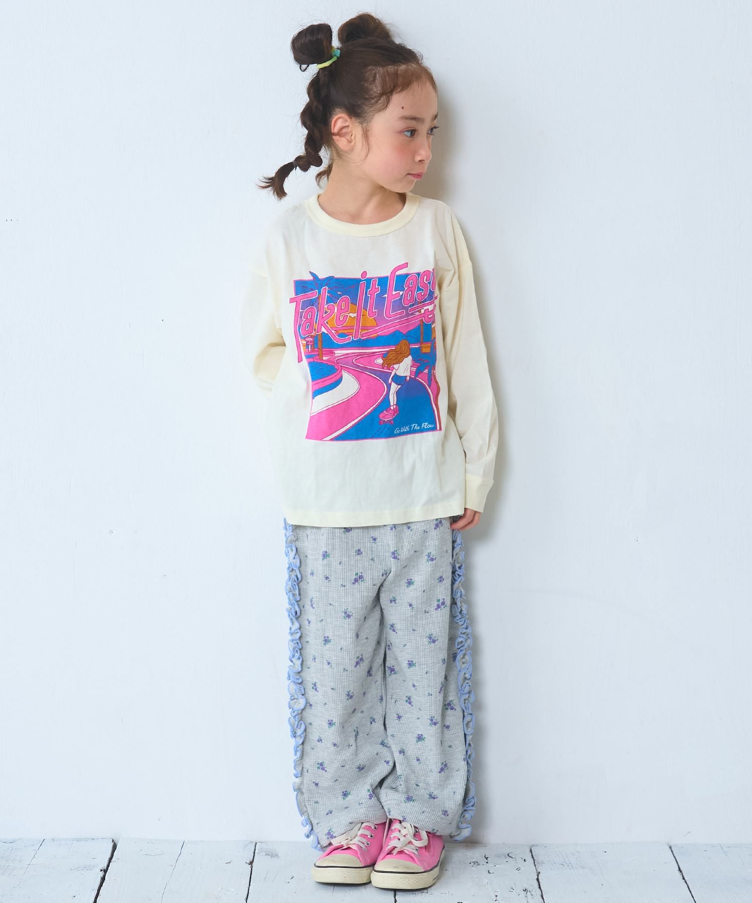 ワッフルデザインロングパンツ ｜ ボトムス ｜ 子供服のセレクト