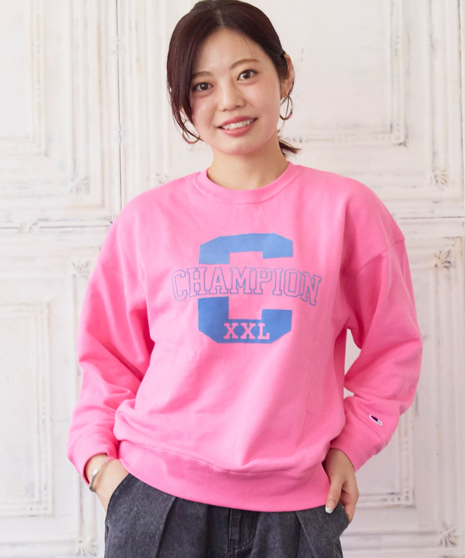 CHAMPION】【別注】フロッキースウェット ｜ トップス ｜ 子供服の