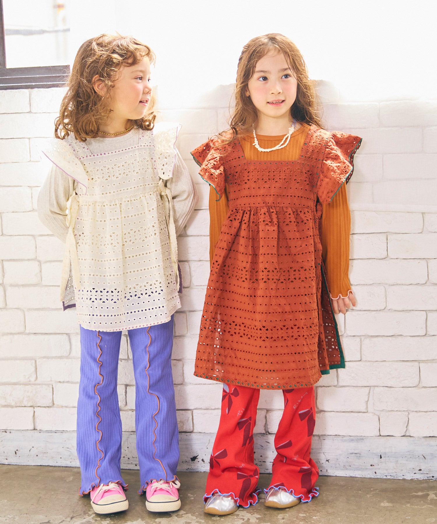コットンレースエプロン ｜ ワンピース ｜ 子供服のセレクトショップ