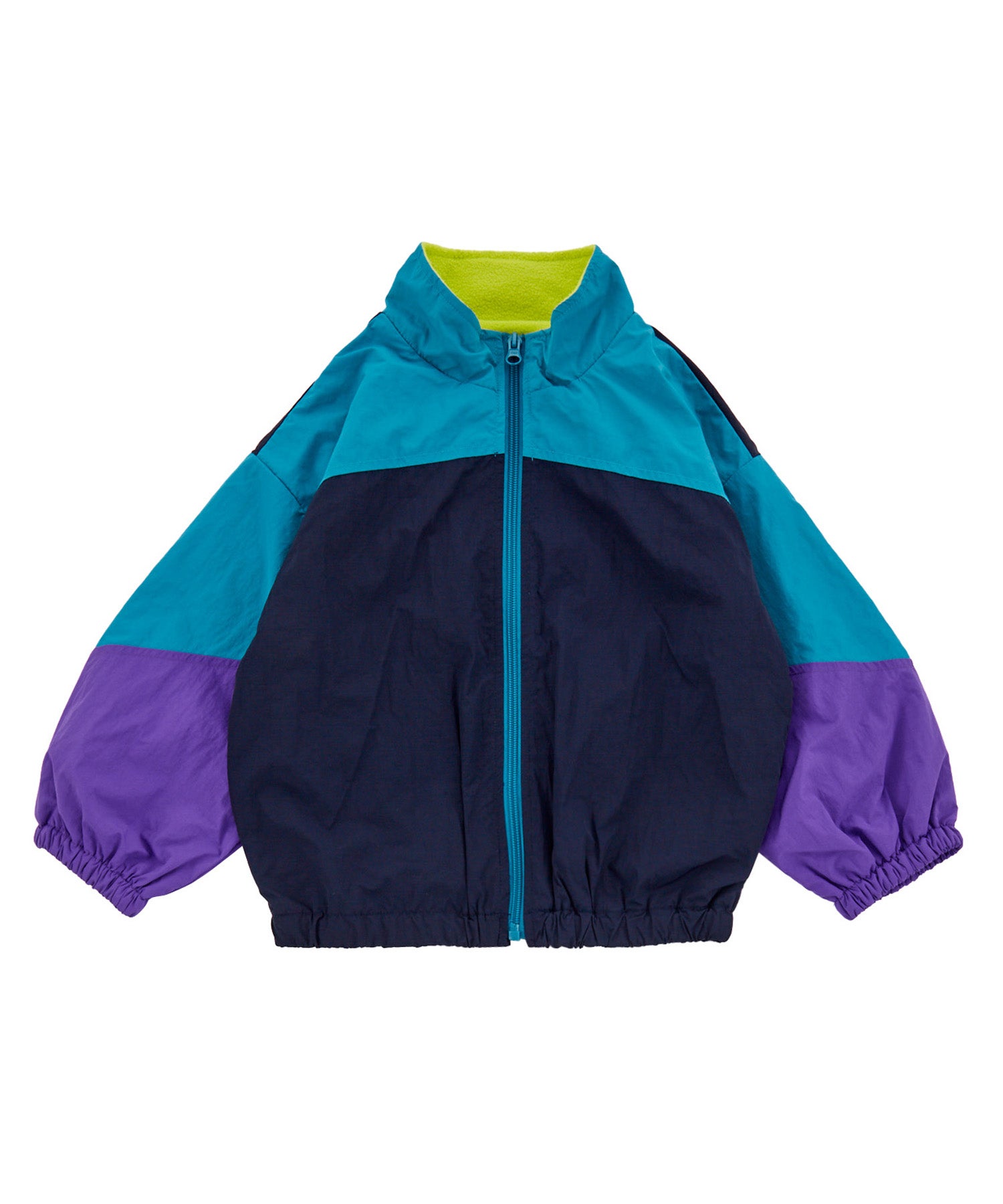 Analog mサイズ 青緑 フード付きジャケット レトロスポーツBIGジャケット ｜ アウター・ジャケット ｜ 子供服の