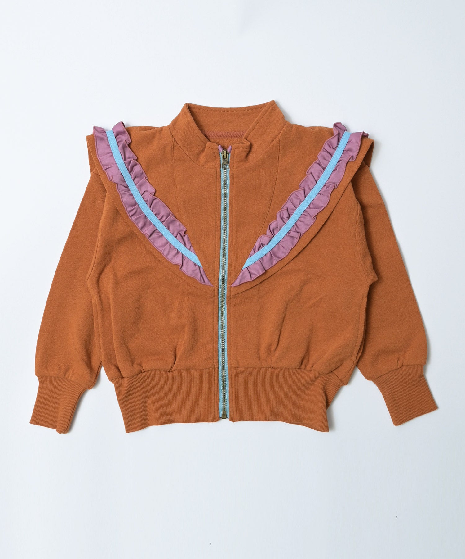 親子お揃い】フリルラインセーラーZIP UP/大人サイズ ｜ トップス