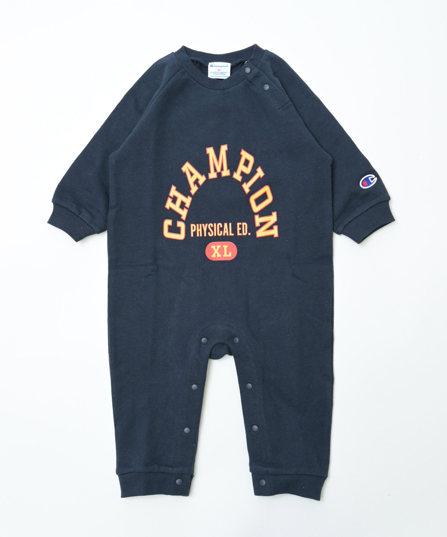 champion】【別注】ロゴスウェットロンパース ｜ ベビーウェア・雑貨
